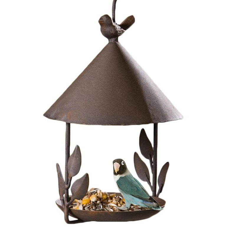 Vintage Wrought Iron Bird Feeder – Timeless Garden Accent