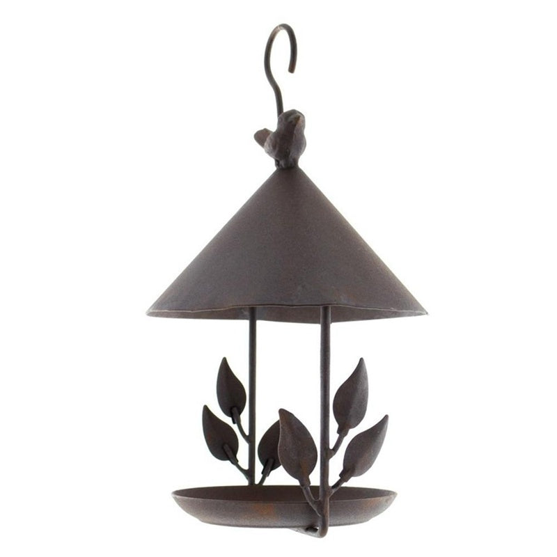 Vintage Wrought Iron Bird Feeder – Timeless Garden Accent