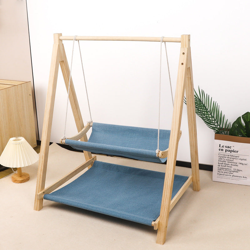 Breathable Cat Nest Hammock Bed – Washable & Elegant