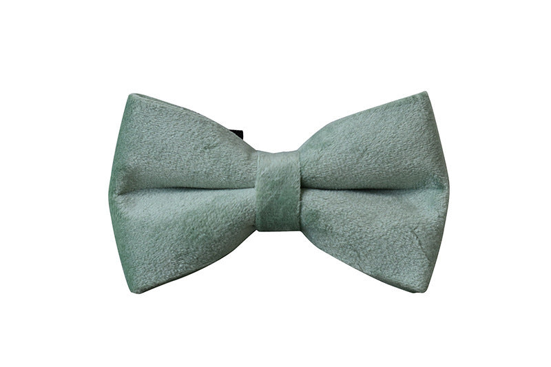 Mint Green Velvet Dog Collar & Leash Set
