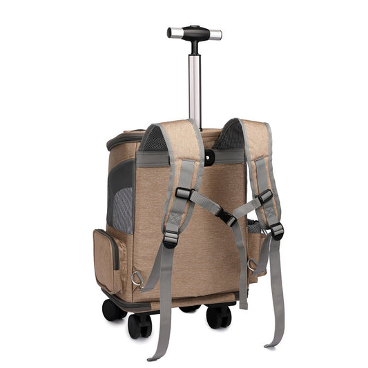 Pawspire™ ClearView Pet Backpack – Breathable Travel Carrier with Bubble Window