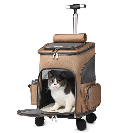 Pawspire™ ClearView Pet Backpack – Breathable Travel Carrier with Bubble Window