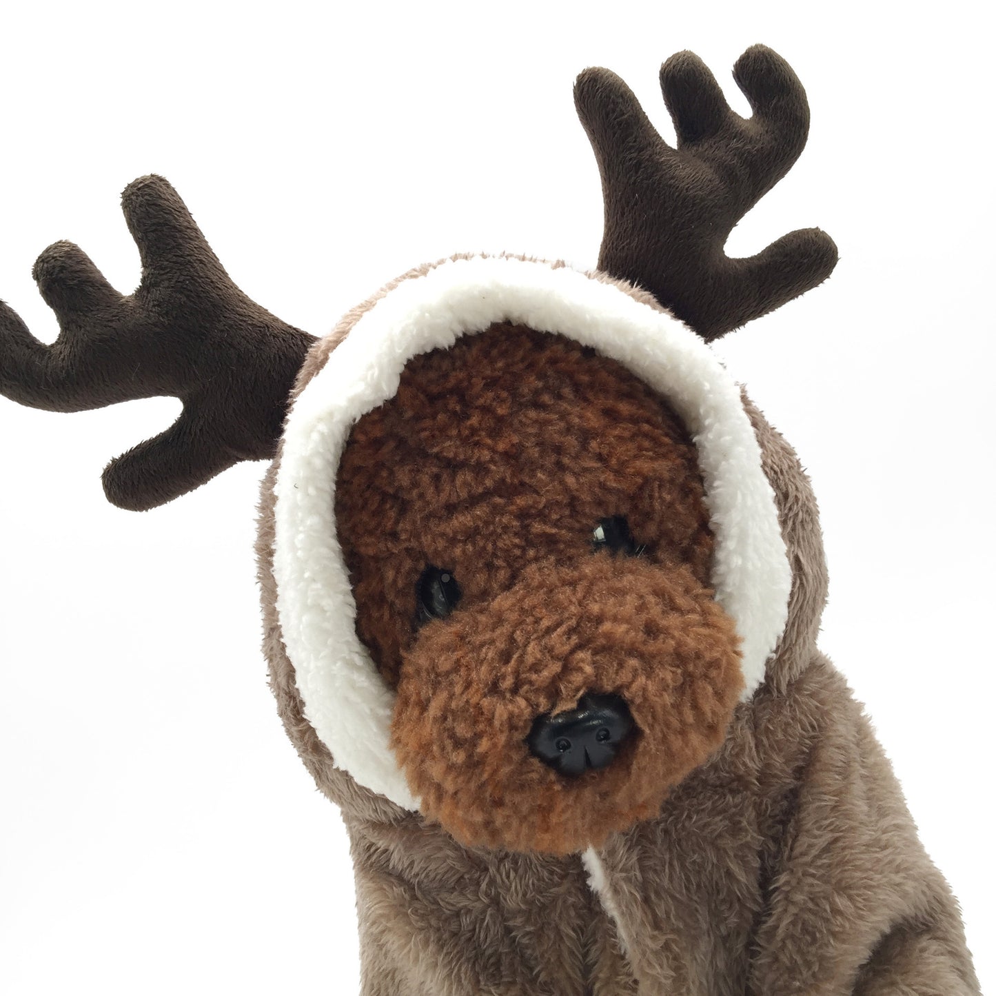 Reindeer Winter Onesie – Soft Fleece Antler Costume for Dogs & Cats