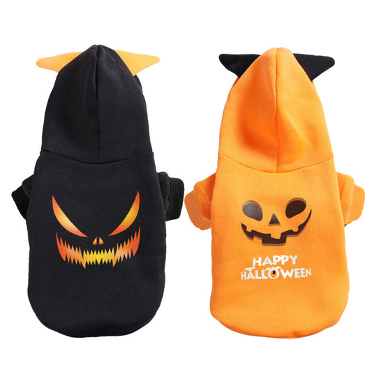 Halloween Pet Hoodie – Pumpkin & Demon Edition
