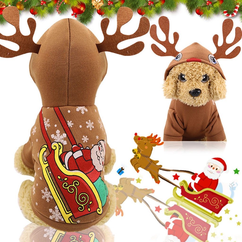 Santa’s Reindeer Pet Costume – Holiday Edition