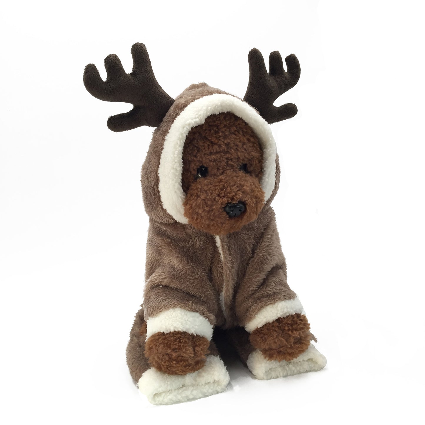Reindeer Winter Onesie – Soft Fleece Antler Costume for Dogs & Cats
