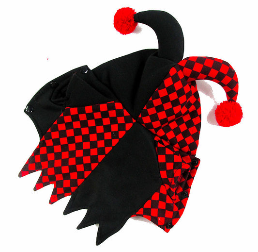 Harlequin Jester Costume – Funny Halloween Outfit for Dogs & Cats