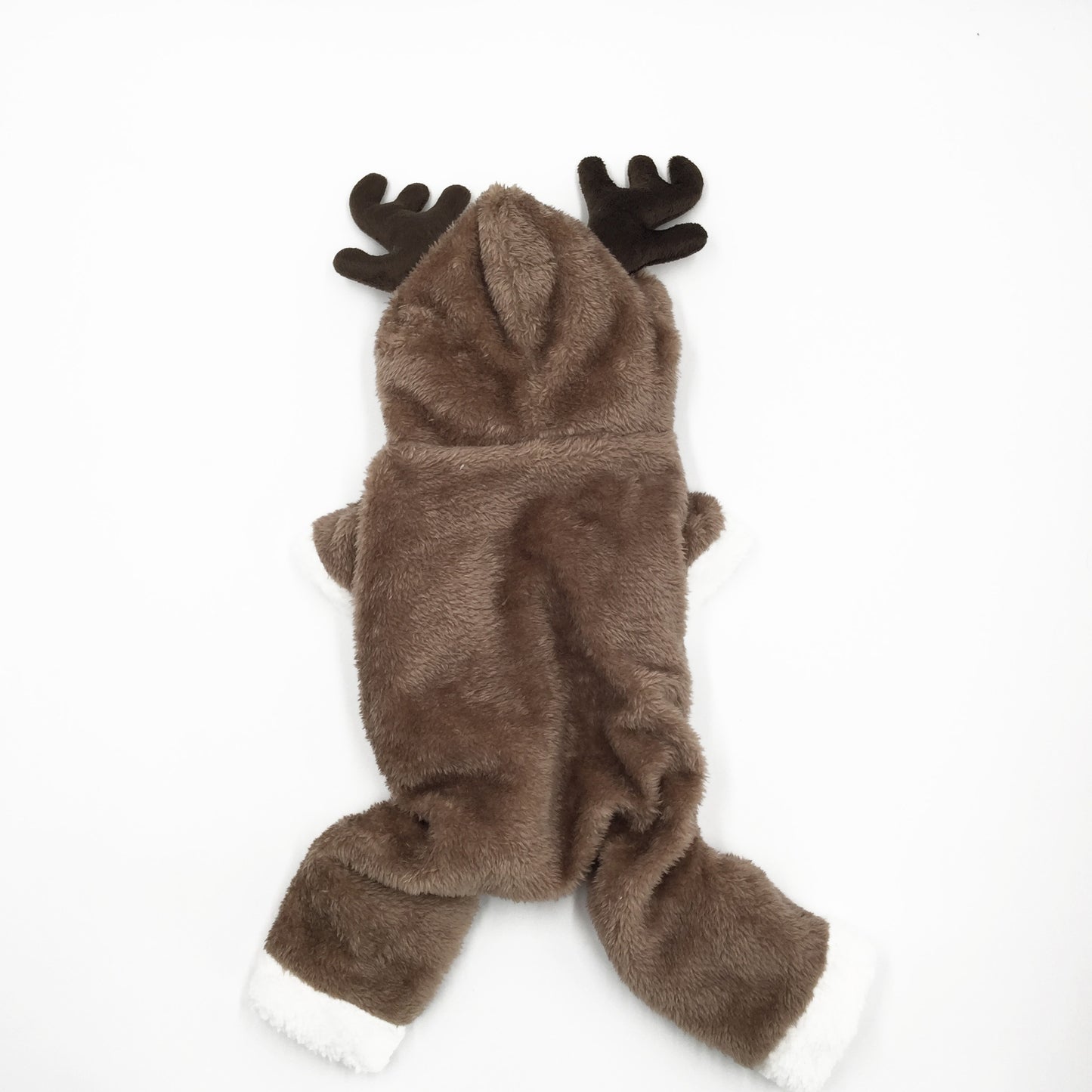 Reindeer Winter Onesie – Soft Fleece Antler Costume for Dogs & Cats