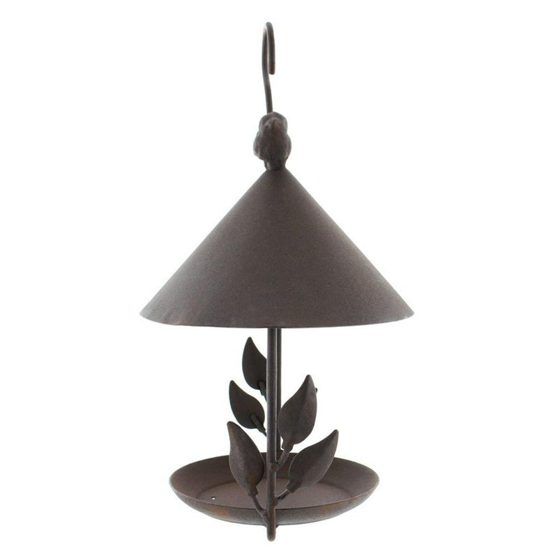 Vintage Wrought Iron Bird Feeder – Timeless Garden Accent