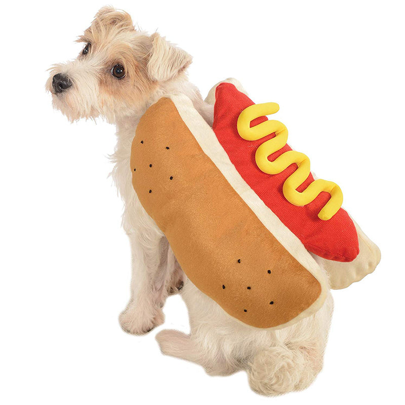 Hot Dog Pet Costume – Mustard Included!