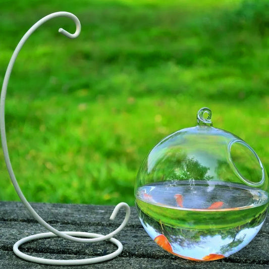 Handmade Glass Sphere Hanging Fish Tank