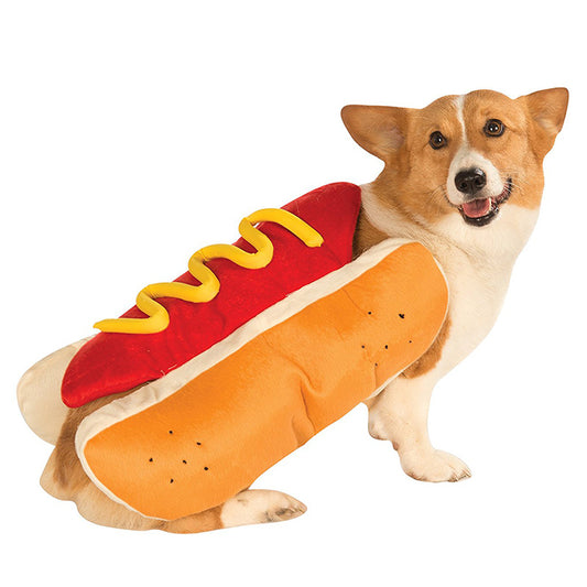 Hot Dog Pet Costume – Mustard Included!