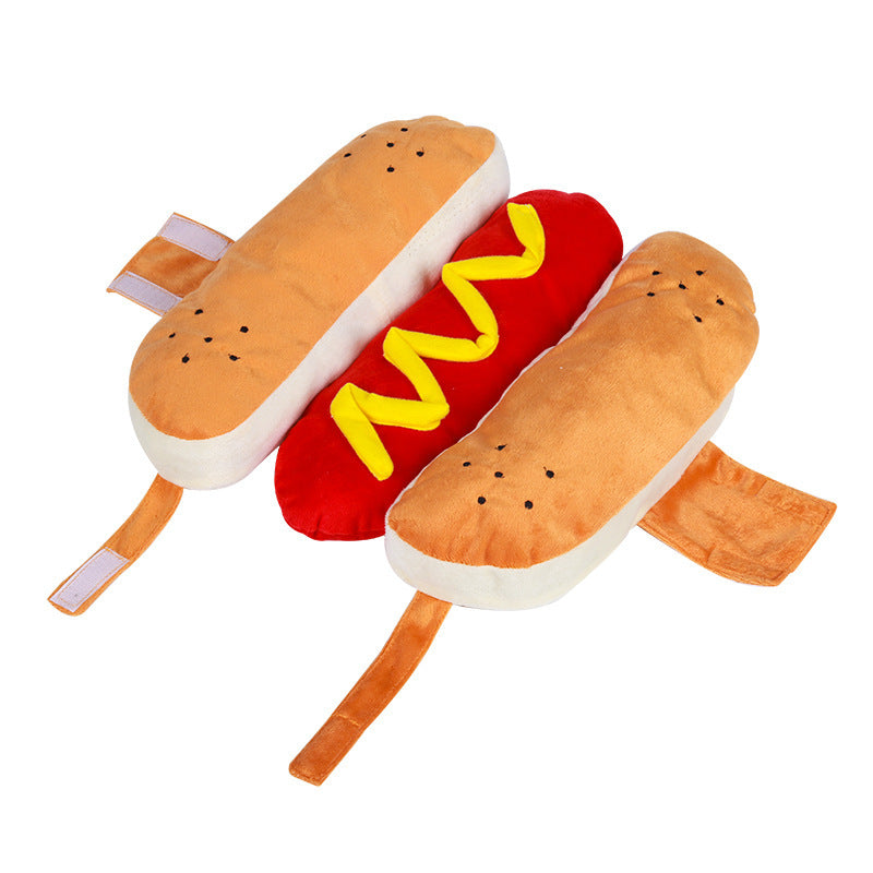 Hot Dog Pet Costume – Mustard Included!