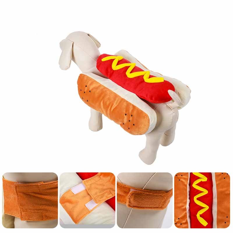 Hot Dog Pet Costume – Mustard Included!